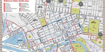 Grad Melbourne znamenitosti kartica