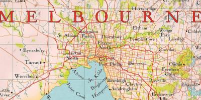 Svijet Melbourneu karti