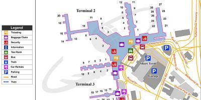 Karta terminala zračne luke Melbourne