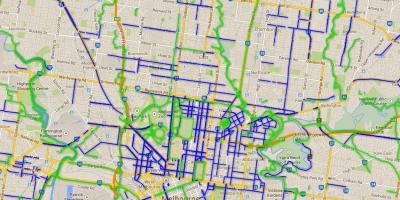 Biciklističke staze u Melbourneu karti