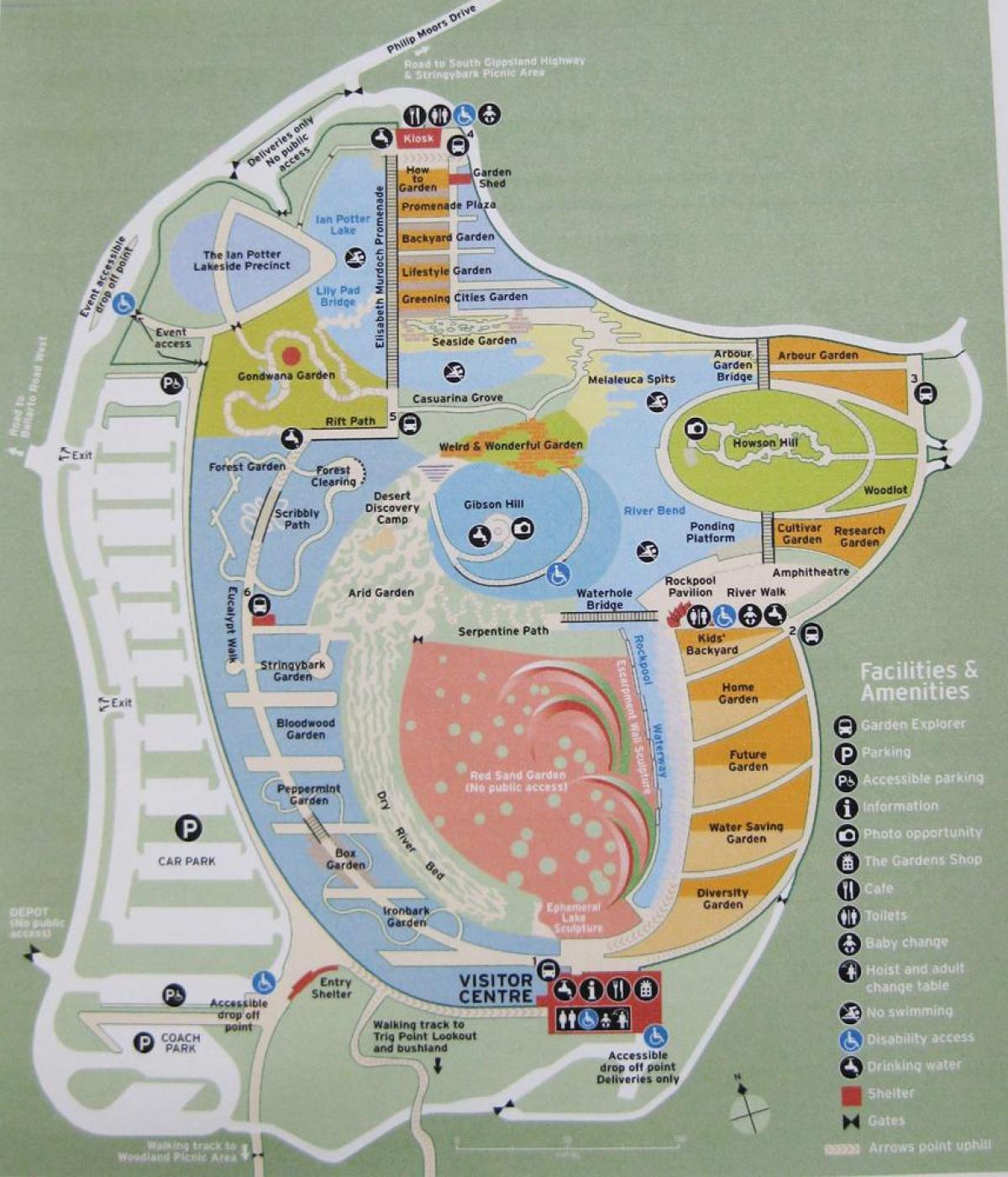 Royal Botanic gardens na karti