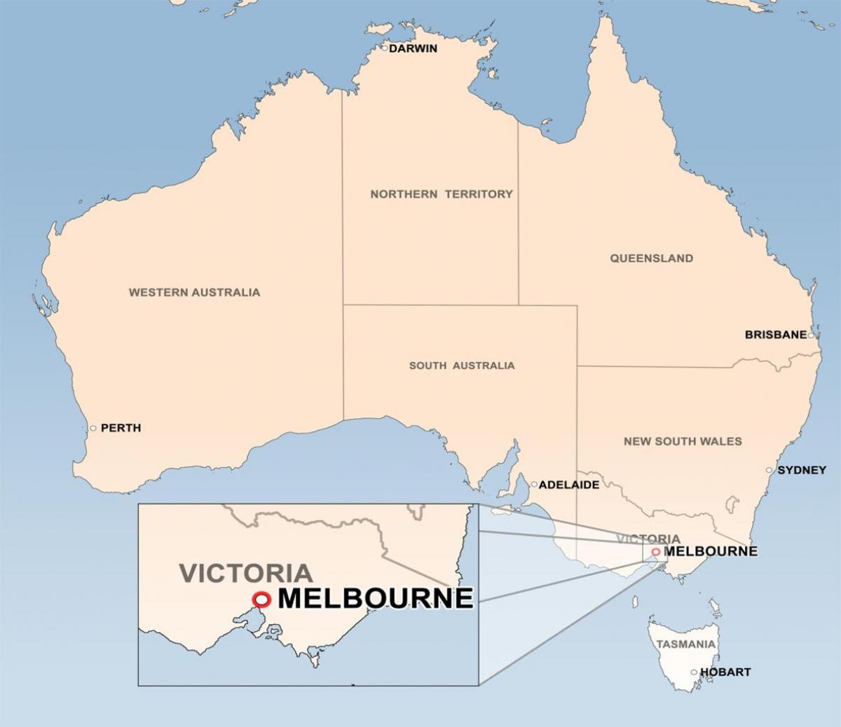 karta u Melbourneu Australija