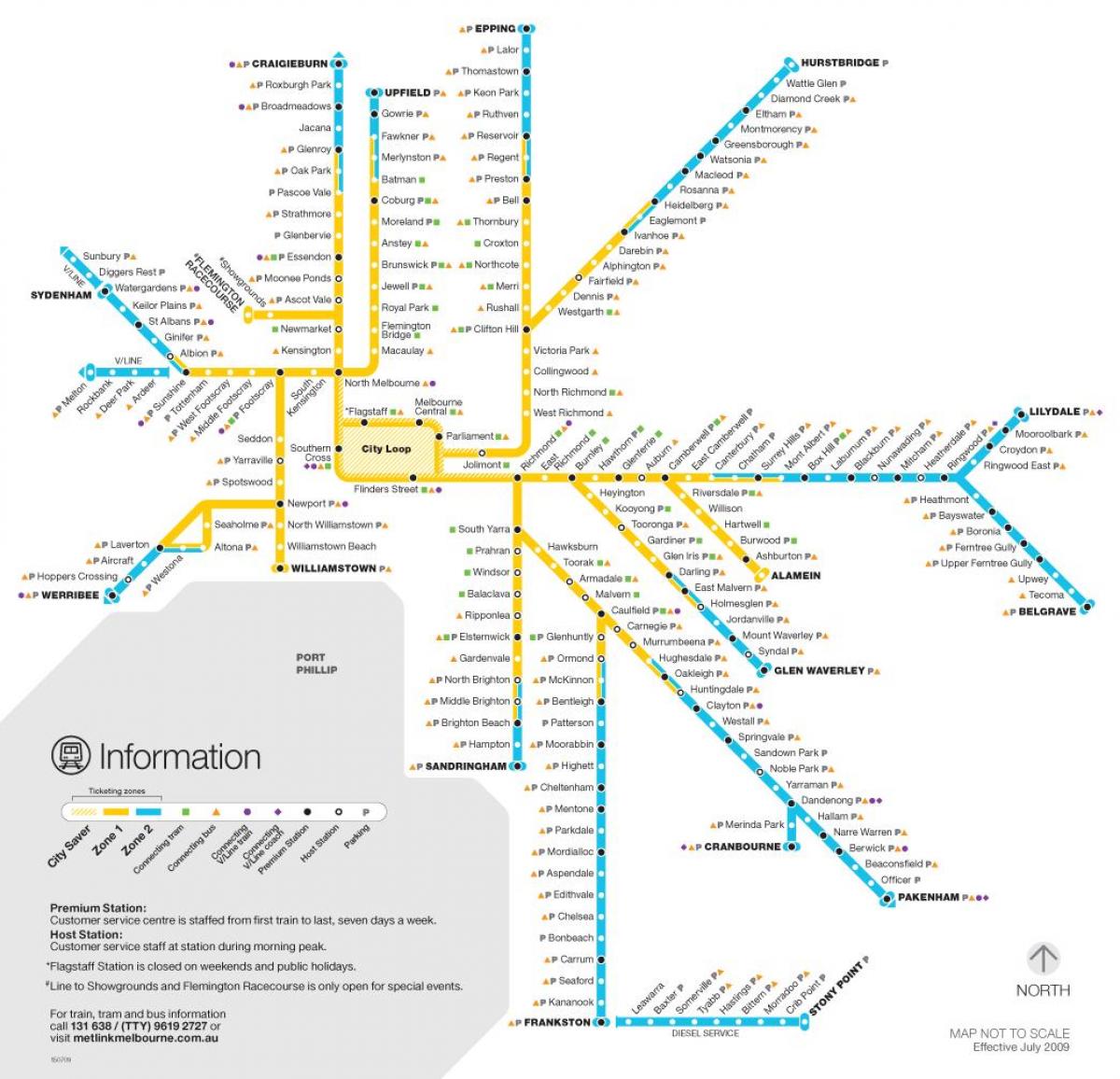 metro u Melbourneu karti