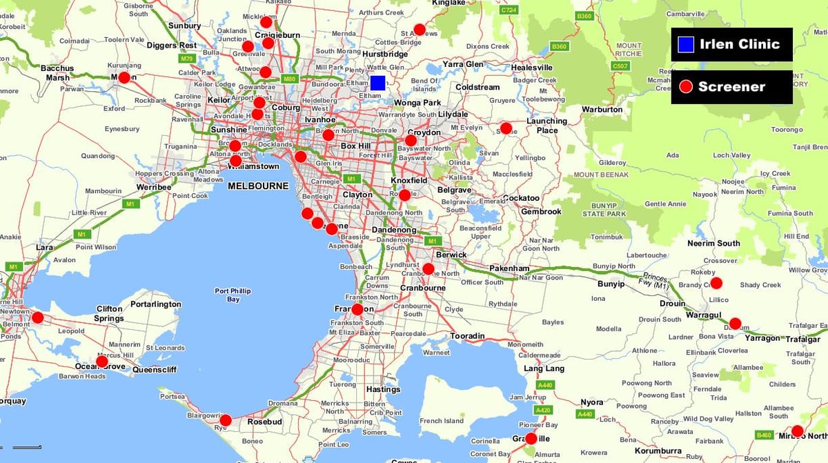 kartica velikog Melbourne