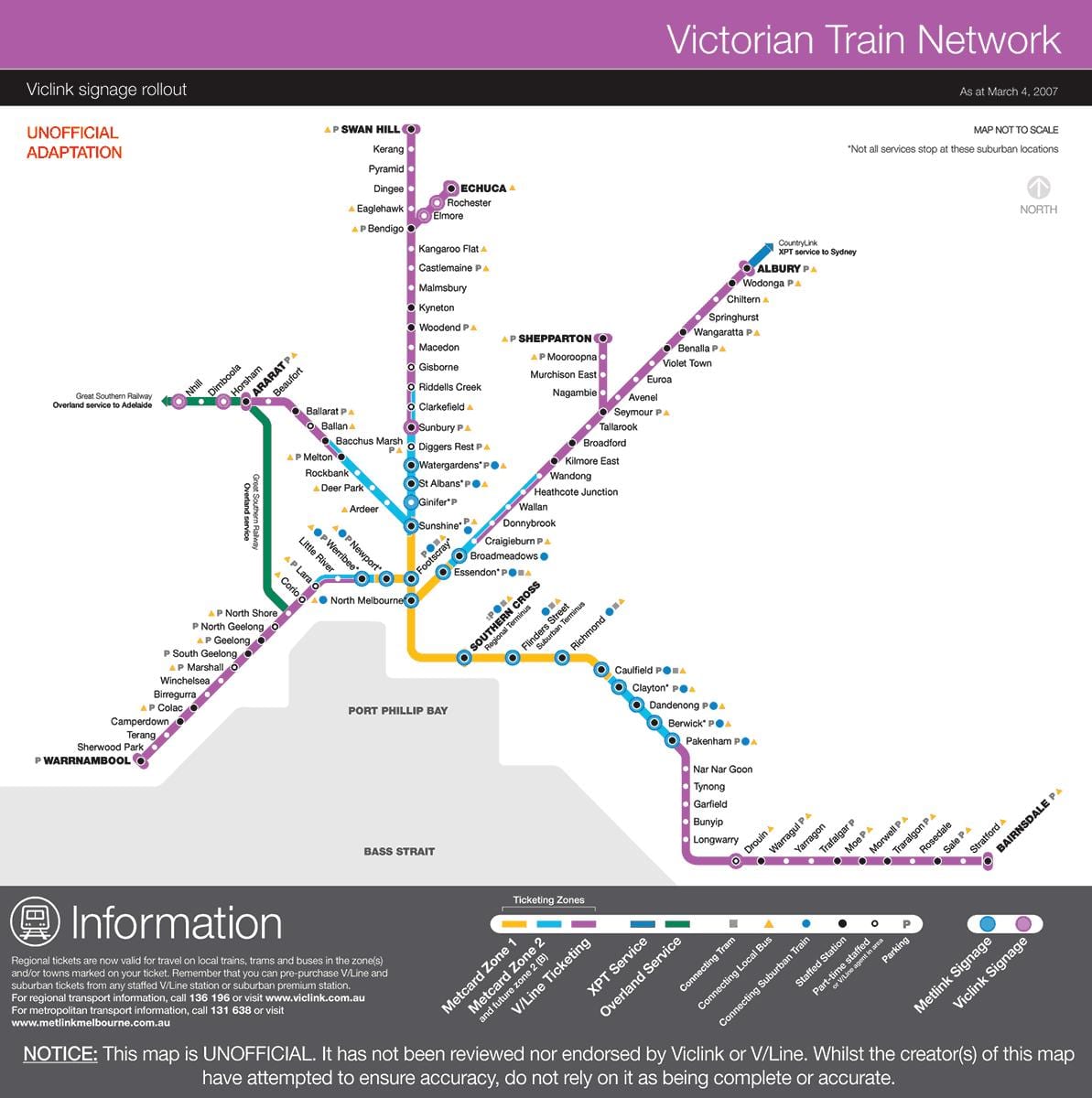vline vlakom na karti