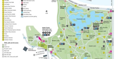 Botanički vrt Melbourne karti